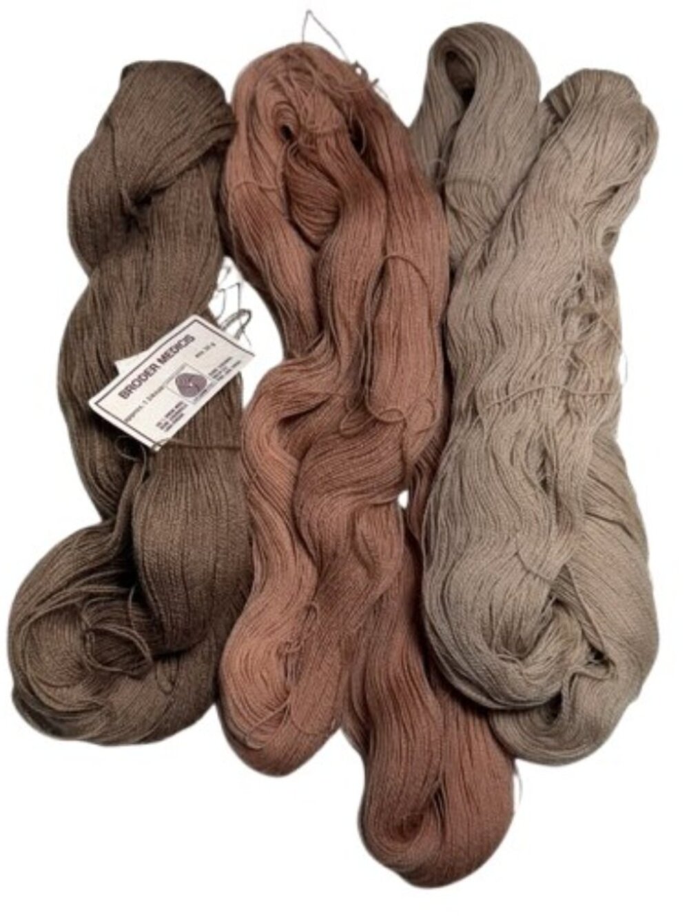 3 Skeins Skein Broder Medicis Wool Yarn Lace Weight #612